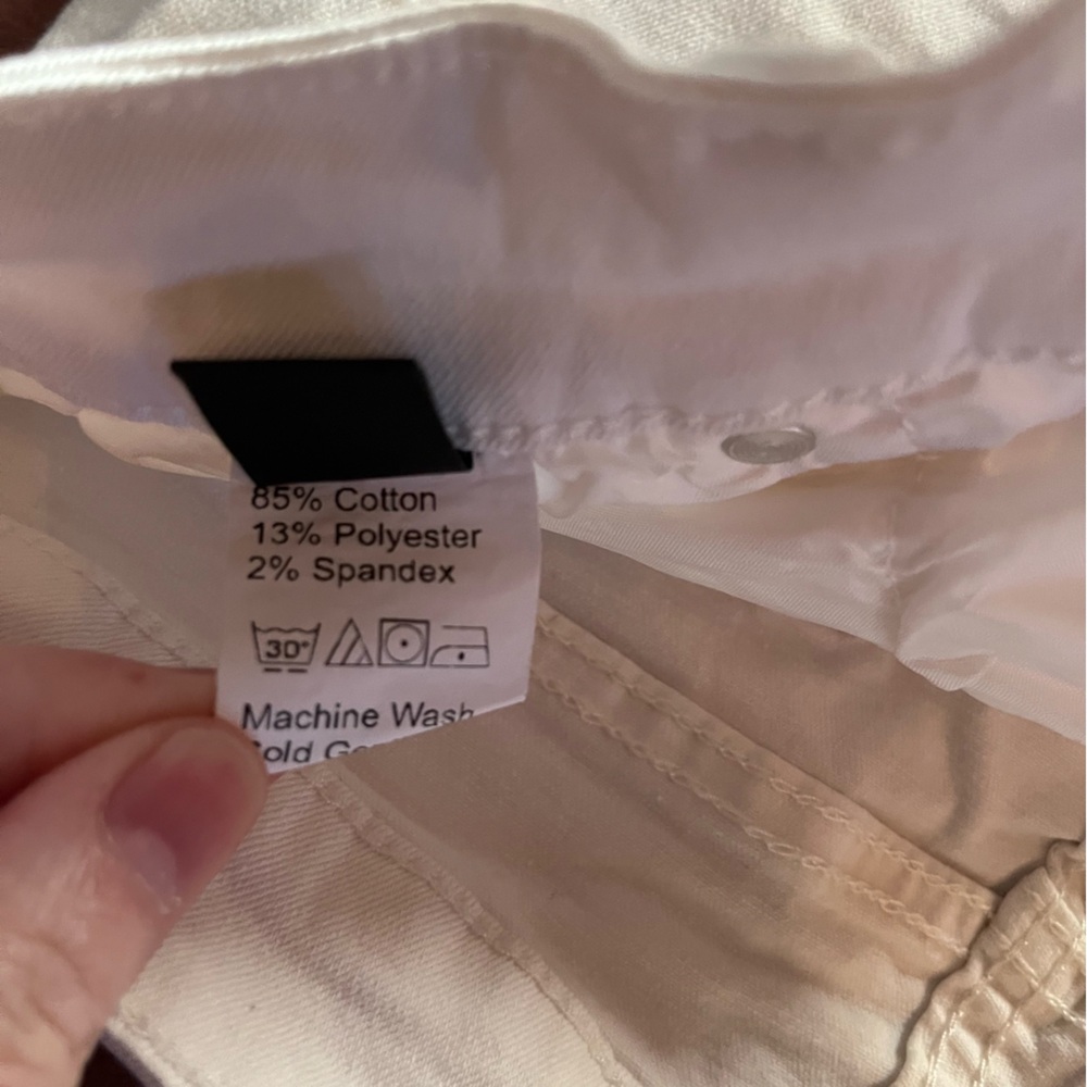 White jean shorts - Picture 5 of 6